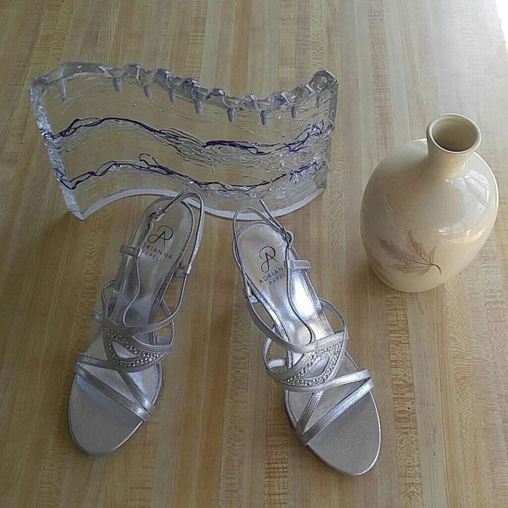 Adrianna Papell Silver Heels
